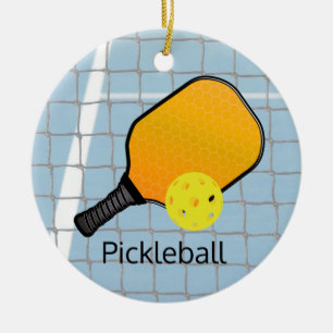 Design-Ornament des Pickleball Ball Paddels Keramik Ornament