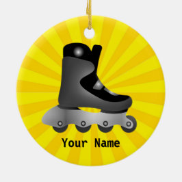 Design-Ornament für Inline-Skate Keramik Ornament