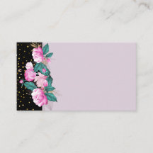 Design Own Pink Floral Event Business Stationery