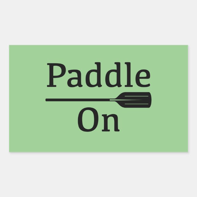 Design-Paddel - Aufkleber für das Rechteck (Vorderseite)