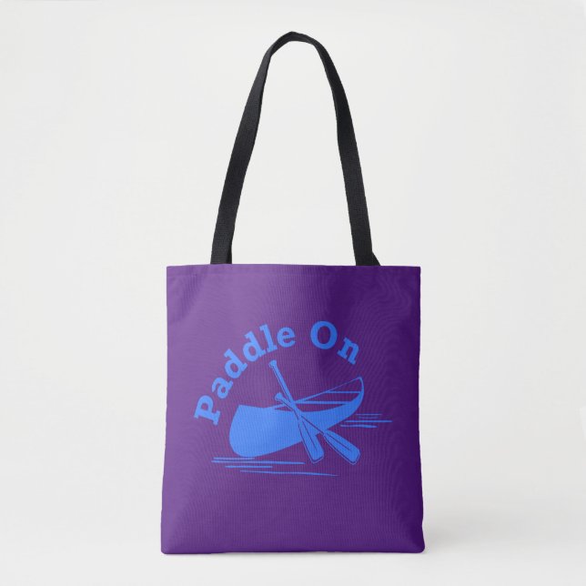 Design-Paddel - Volldrucktasche, Mittel Tasche (Vorderseite)