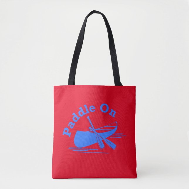 Design-Paddel - Volldrucktasche, Mittel Tasche (Vorderseite)
