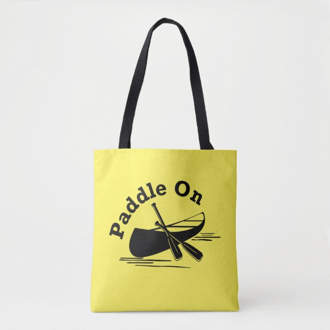 Design-Paddel - Volldrucktasche, Mittel Tasche (Vorderseite)