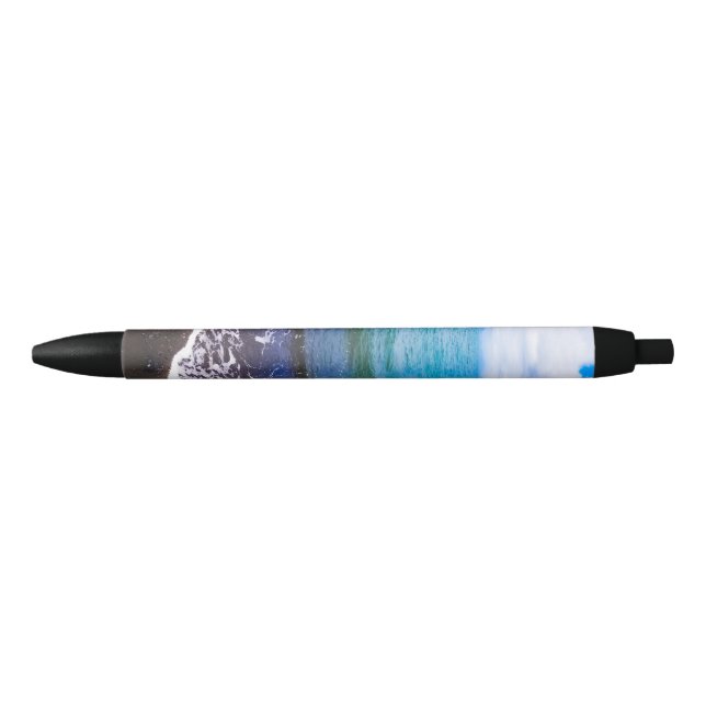Design-Pen für ruhige Küstenwaves Kugelschreiber (Vorderseite)