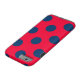 Design Polka Dot (rot & blau) Case-Mate iPhone Hülle (Unterseite)