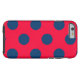 Design Polka Dot (rot & blau) Case-Mate iPhone Hülle (Rückseite Horizontal)
