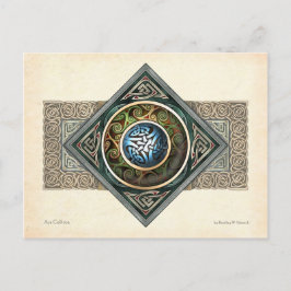 Design-Postkarte für keltische Knüpfarbeiten Postkarte