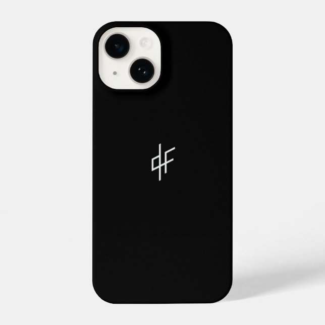 Design QLF PNL Minimalist & Elegant iPhone 14 Hülle (Rückseite)