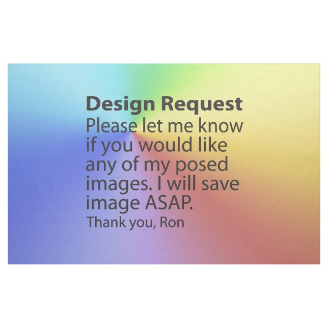 Design Request Custom Fabric Stoff (Yard (91,4 cm))