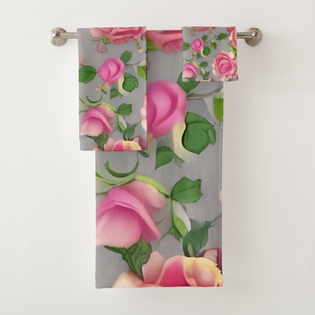 Design Rose de jardin de campagne français élégant (En situation)