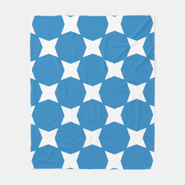 Design Royal Pastel Blue & White Star Fleecedecke