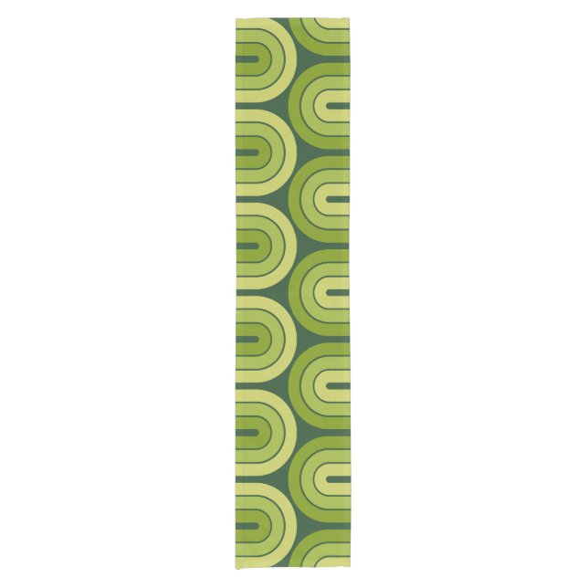 Design-Rug für geometrische Gradientwelle Kurzer Tischläufer (Vorderseite)