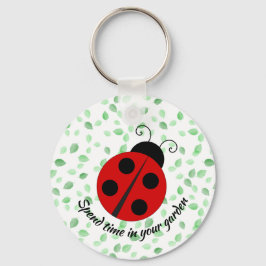 Design-Schlüsselanhänger für LadyBug und Blätter Schlüsselanhänger