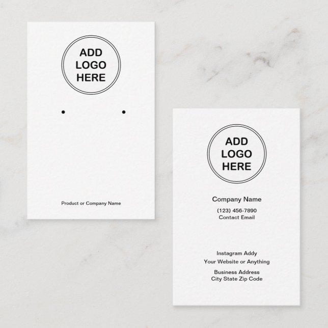 Design-Schmuckkarten für Haushaltslogos Visitenkarte (Vorne/Hinten)