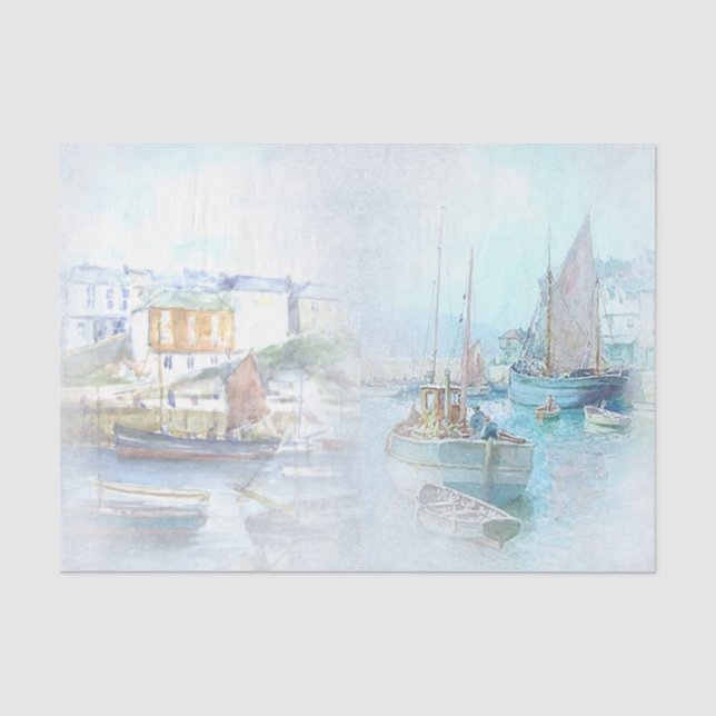 Design-Serie Nautic Harbour 4 Seidenpapier (Vorderseite)