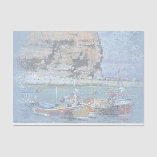 Design-Serie Nautic Harbour 6 Seidenpapier (Vorderseite)