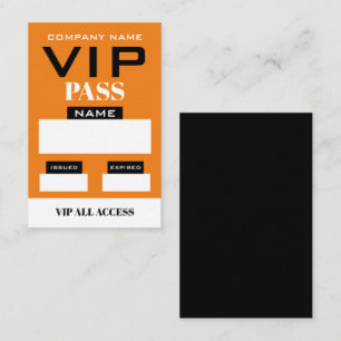 Design simple, cartes VIP