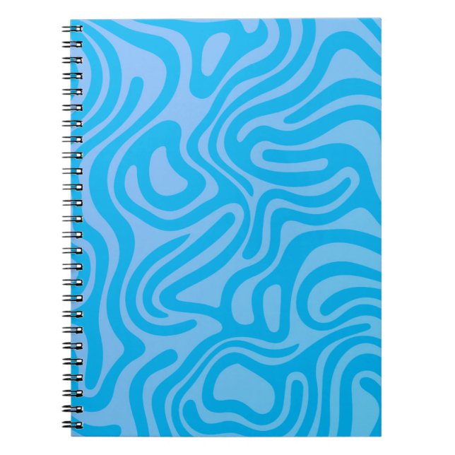 Design simple et élégant Carnet spiral abstrait (Devant)