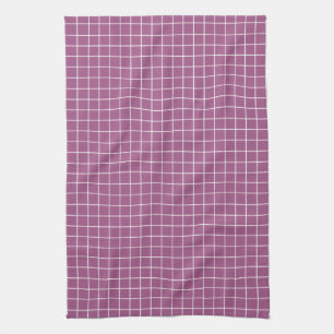 Design simple Plaid Carré Motif Serviettes de cuis