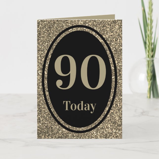 Design spécial par carte d'anniversaire 90e (Devant)