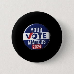 Design-Sticker für Ihre Kampagne "Vote S 2024" Button