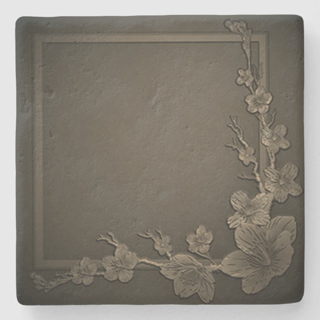 Design-Stil aus Stein-Untersetzer Steinuntersetzer (Vorderseite)