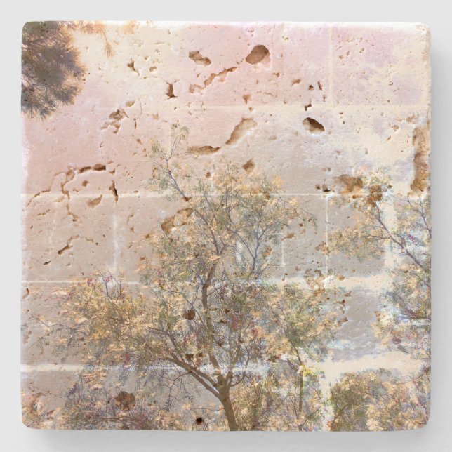 Design-Stil aus Stein-Untersetzer Steinuntersetzer (Vorderseite)