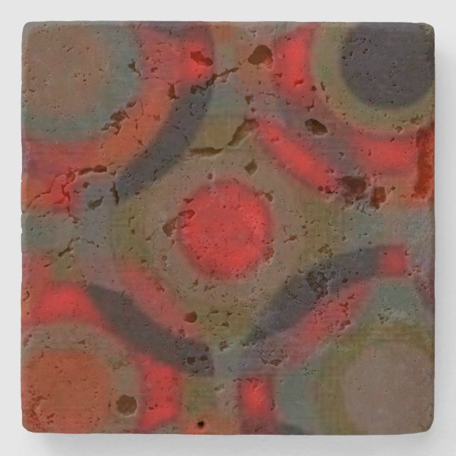 Design-Stil aus Stein-Untersetzer Steinuntersetzer (Vorderseite)