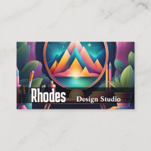 Design Studio Graphic Desinger Social Media Art Visitenkarte