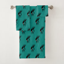 Design Sud-Ouest turquoise Et Noir Kokopelli