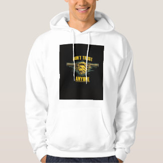 design sweat - shirt à capuche noir et jaune