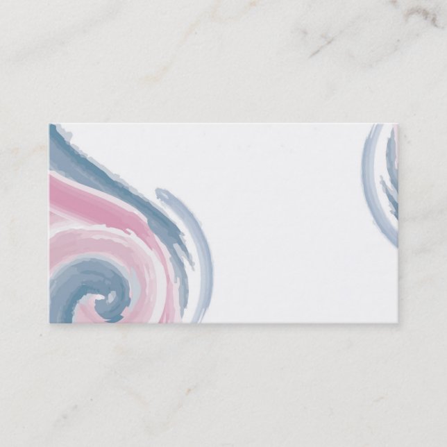 Design Swirl Business Card Visitenkarte (Vorderseite)