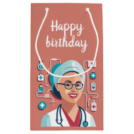 design sympa pour l'anniversaire d'une infirmière kleine geschenktüte
