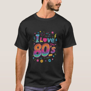 Design T-shirt d'amour des années 80