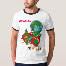 "Design T-shirt de Noël : "Père Noël mise à jour".