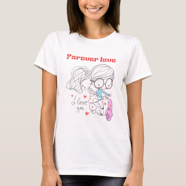 Design-T - Shirt für die Liebe von Beziehungen (Vorderseite)