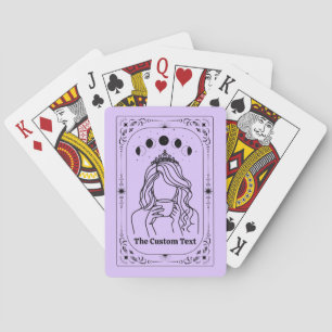 Design Tarot Himmelsmond Whimsical Magie Tierkreis Spielkarten