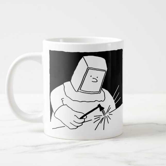 Design-Tasse für Schweiß- und Cartoon-Fabrikation Jumbo-Tasse (Links)