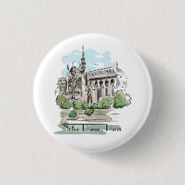 Design-Taste für Paris Notre Dame Button
