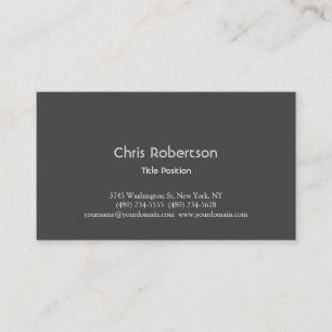 Design tendance gris charmant Carte de visite