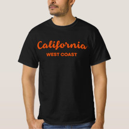 Design-Text der kalifornischen Westküste T-Shirt