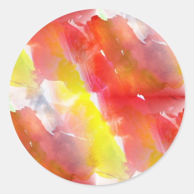 Design-Textur, Aquarellhintergrund Runder Aufkleber (Vorderseite)