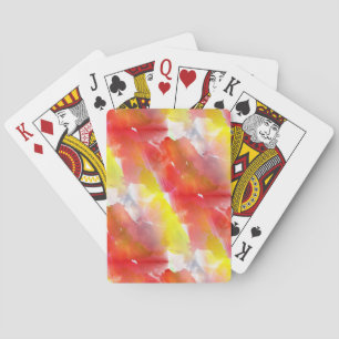 Design-Textur, Aquarellhintergrund Spielkarten
