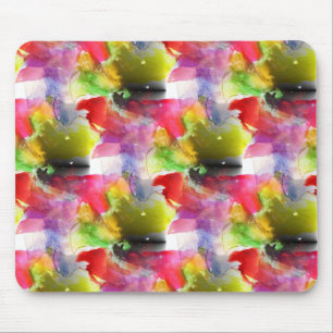 Design Textur rot, gelbe Aquarellfarbe Mousepad