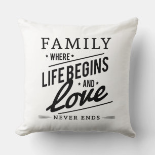 Design-Throw-Kopfkissen für Familienangebote, 20"  Kissen