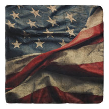Design Trivet für das Design amerikanischer Flag