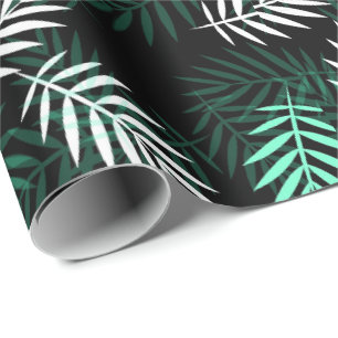 Design tropischer Palm-Blätter Geschenkpapier