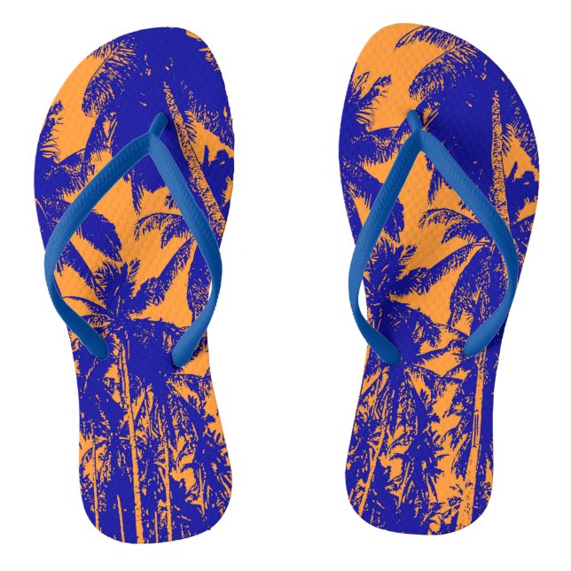 Design tropischer Palmen Flip Flops (Fußbett)