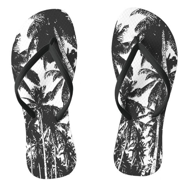 Design tropischer Palmen Flip Flops (Fußbett)