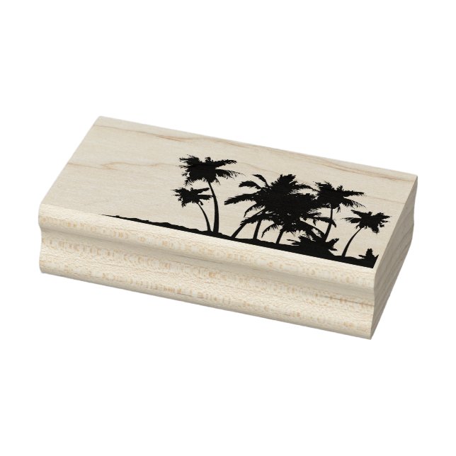 Design tropischer Palmen Gummistempel (Stempel)